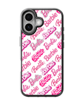 Barbie Pink Logo Pattern Girly Y2K Aesthetic Premium Glass Covr