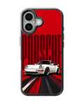Red Porsche 911 Classic Sports Car Racing Aesthetic Premium Glass Covr