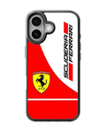 Scuderia Ferrari Racing Red & White Motorsport Premium Glass Covr