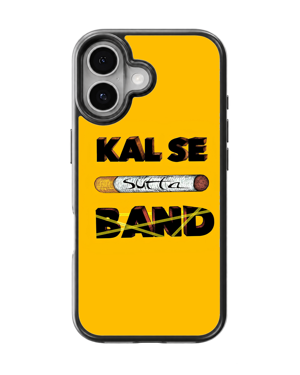 Kal Se Band Funny Anti-Smoking Glass Phone Covr