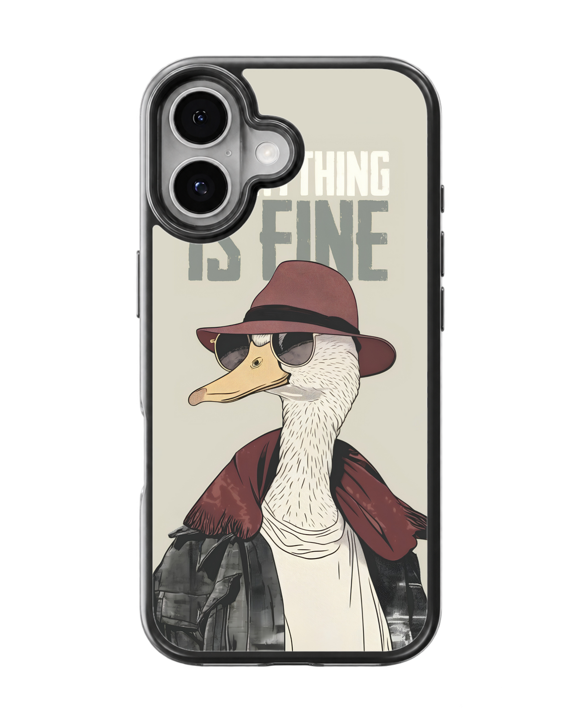 Vintage Duck Aesthetic Glass Phone Covr