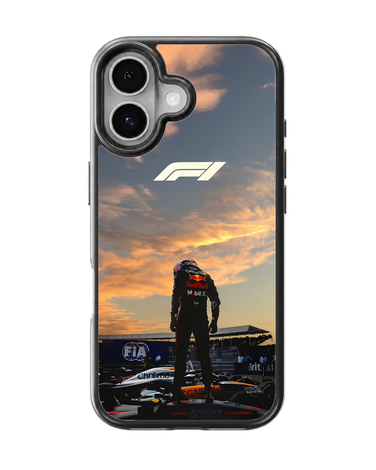 F1 Max Verstappen Aesthetic Premium Glass Phone Covr