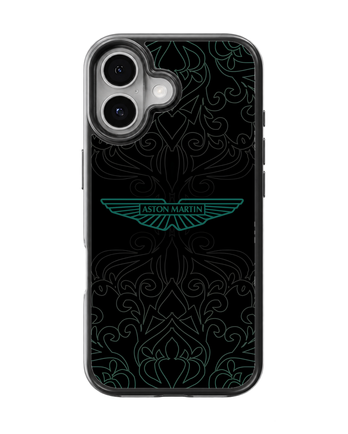 Aston Martin Black & Teal Luxury Premium Glass Covr