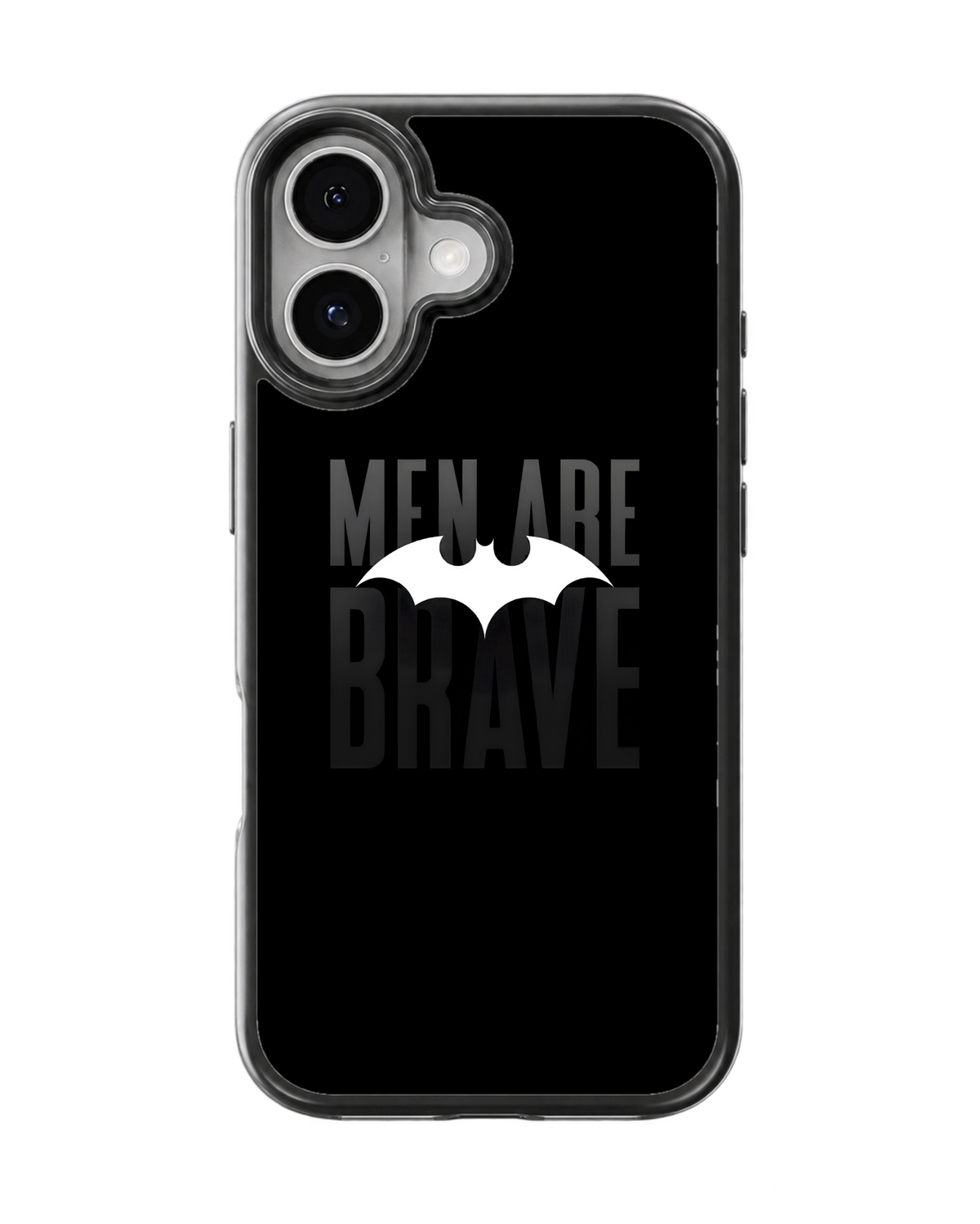 Batman Men Are Brave Minimalist Aesthetic Glass Phone Covr
