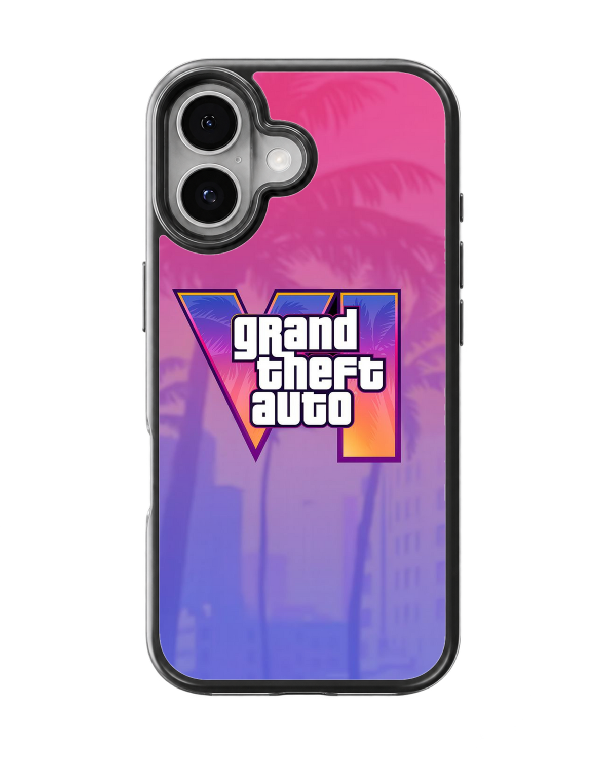 GTA 6 Purple Sunset Gaming Aesthetic Premium Glass Covr
