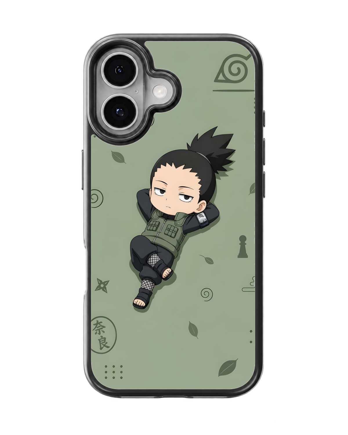 Shikamaru Chibi Character Theme Glass Phone Covr