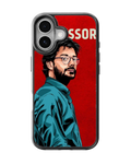 Money Heist Professor Portrait Premium Glass Phone Covr