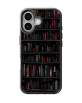 Dark Academia Bookshelf Premium Glass Phone Covr