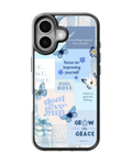 Blue Butterfly Dreams Premium Glass Phone Covr