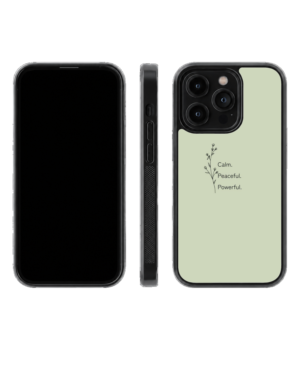 Sage Serenity β Minimalist Sage Green Premium Glass Phone Covr