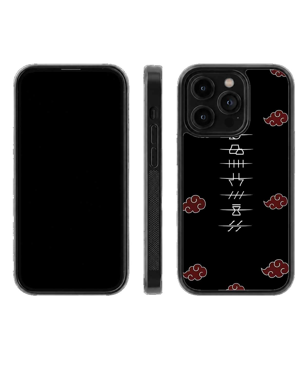 Akatsuki Village Symbols Naruto Theme Glass Phone Covr