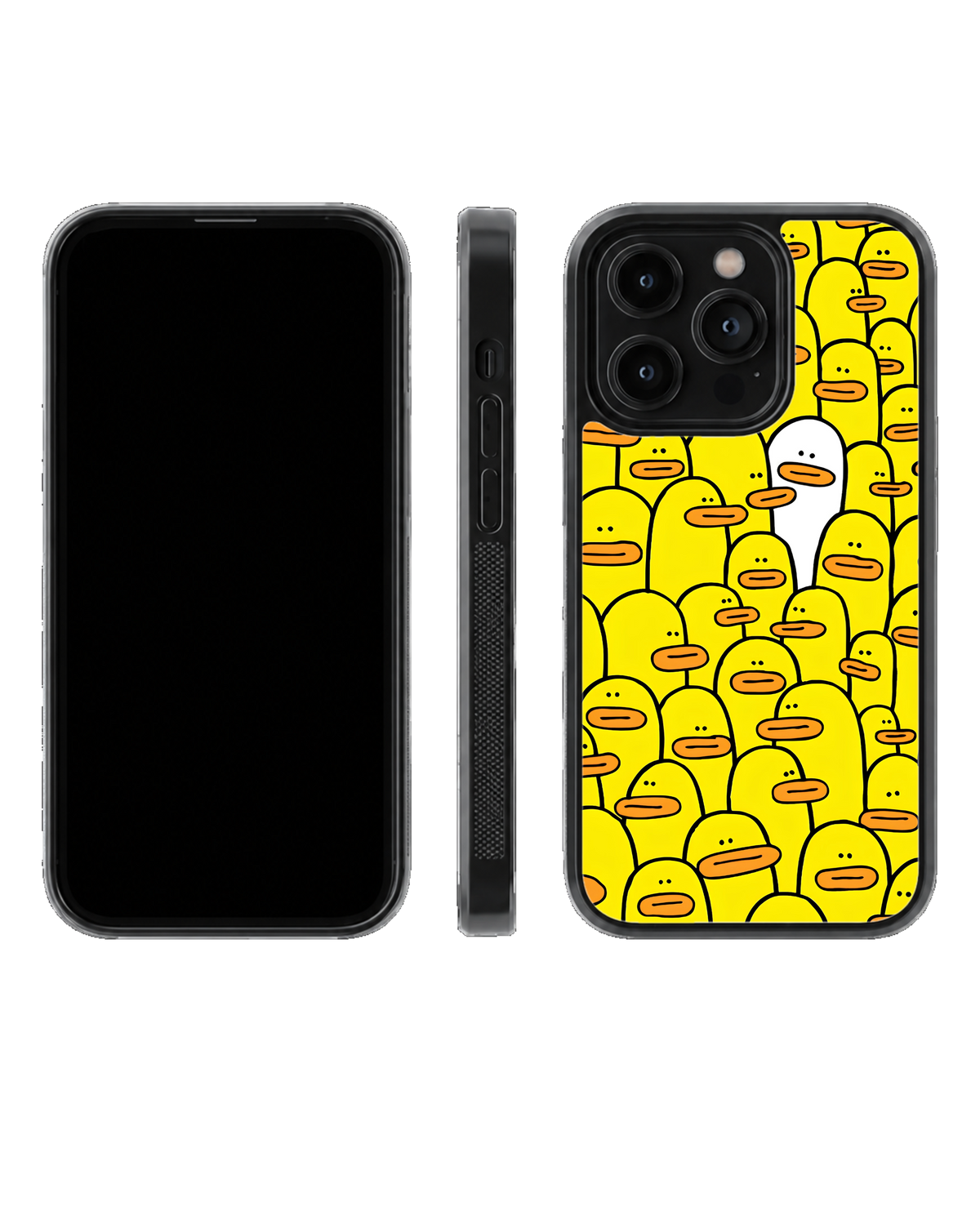 Yellow Duck Abstract Cartoon Premium Glass Phone Covr
