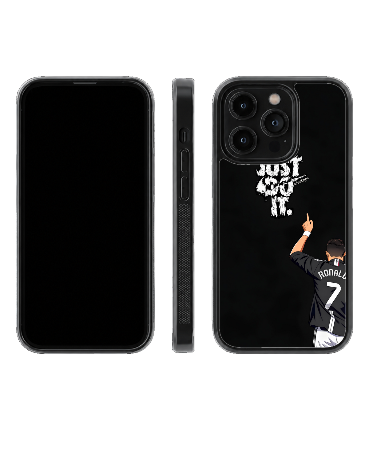 Cristiano Ronaldo Just Do It Premium Glass Covr