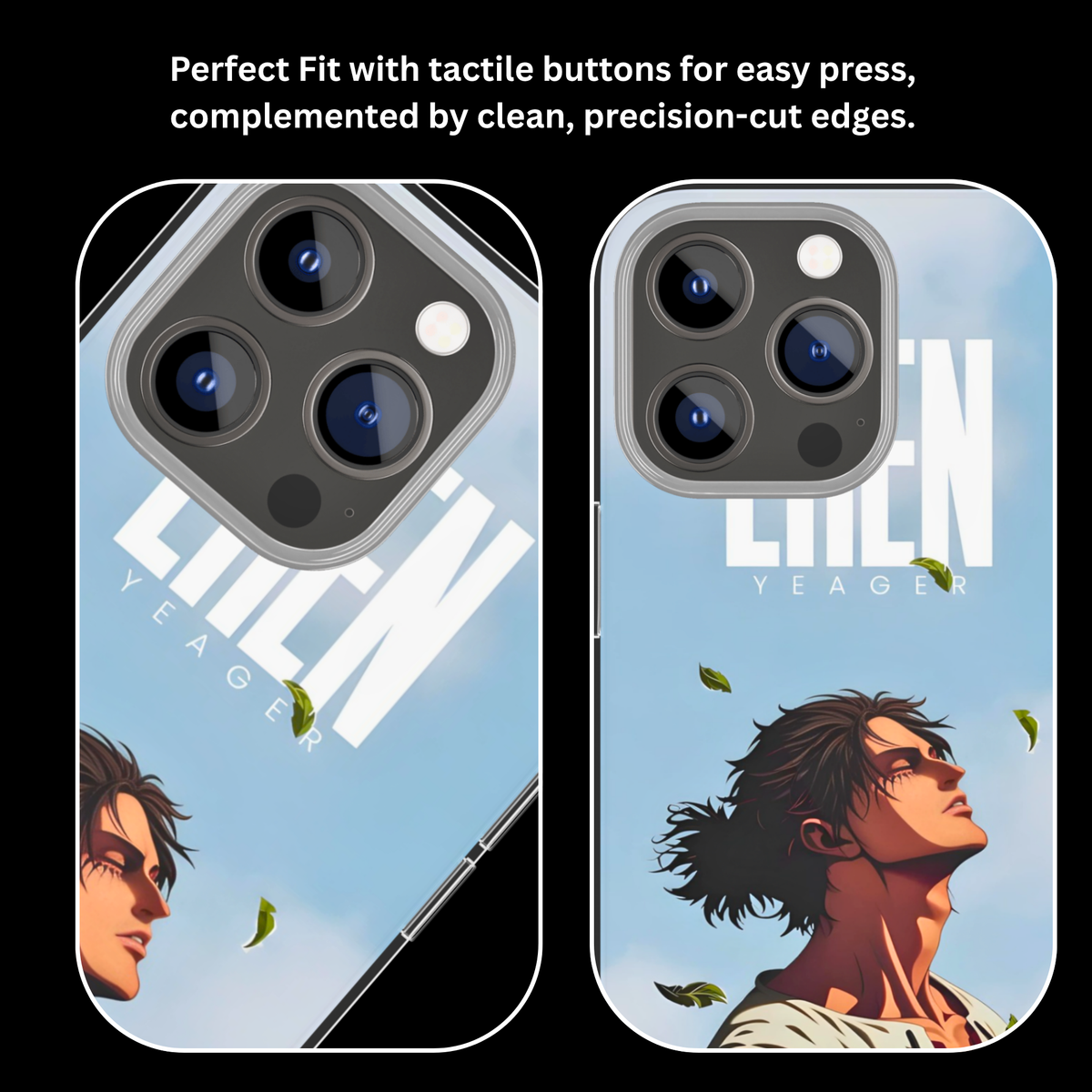 Eren Yeager AOT Theme Glass Phone Covr