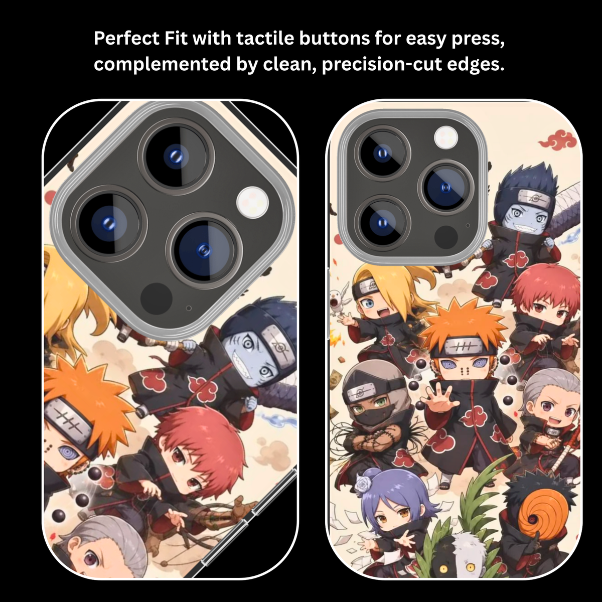 Akatsuki Squad Anime Glass Phone Covr