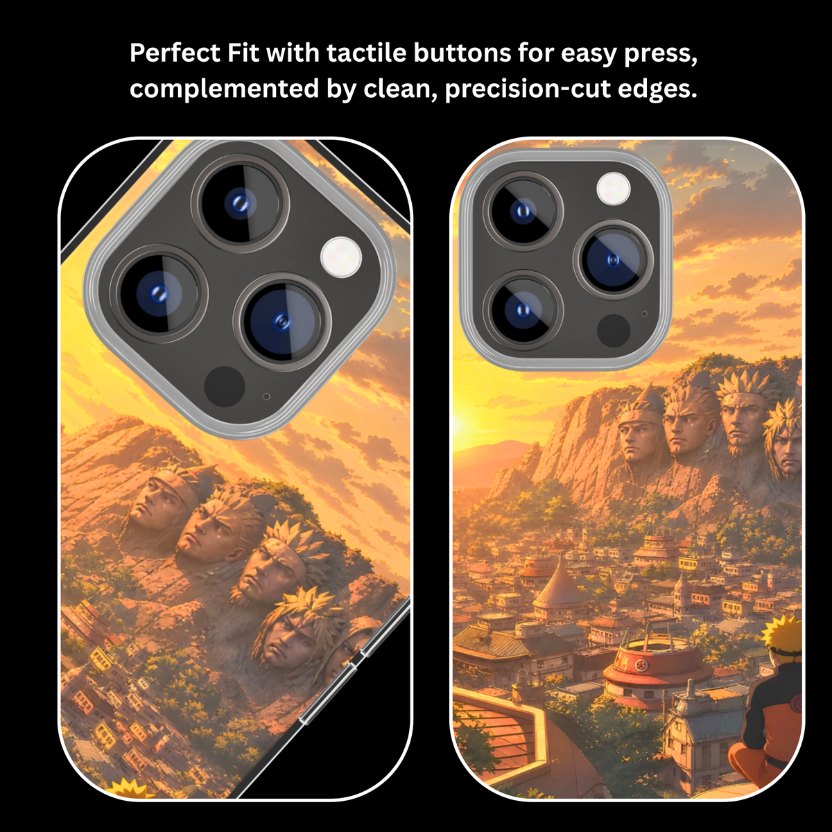 Naruto Hokage Wall Theme Glass Phone Covr