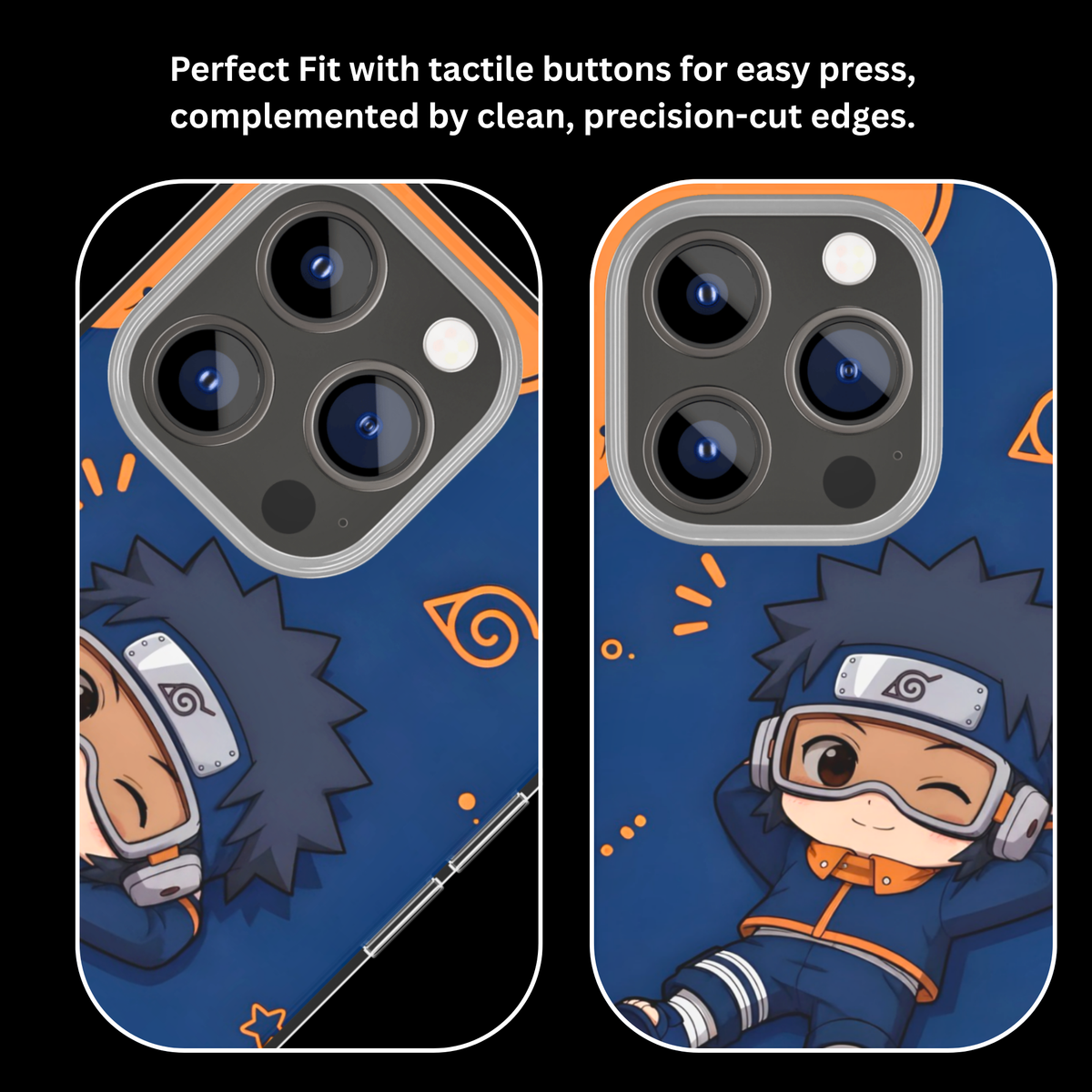 Obito Chibi Character Theme Glass Phone Covr