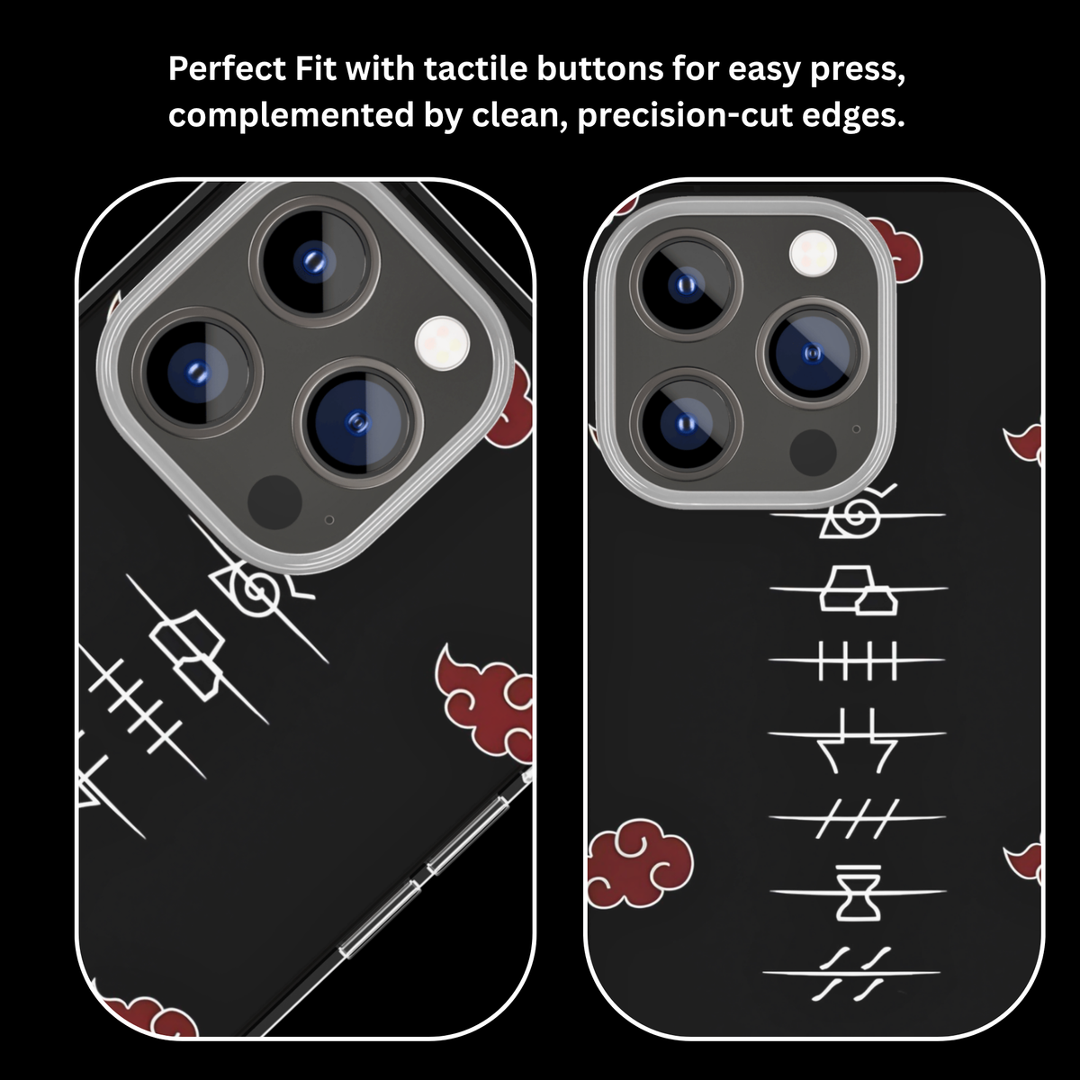 Akatsuki Village Symbols Naruto Theme Glass Phone Covr
