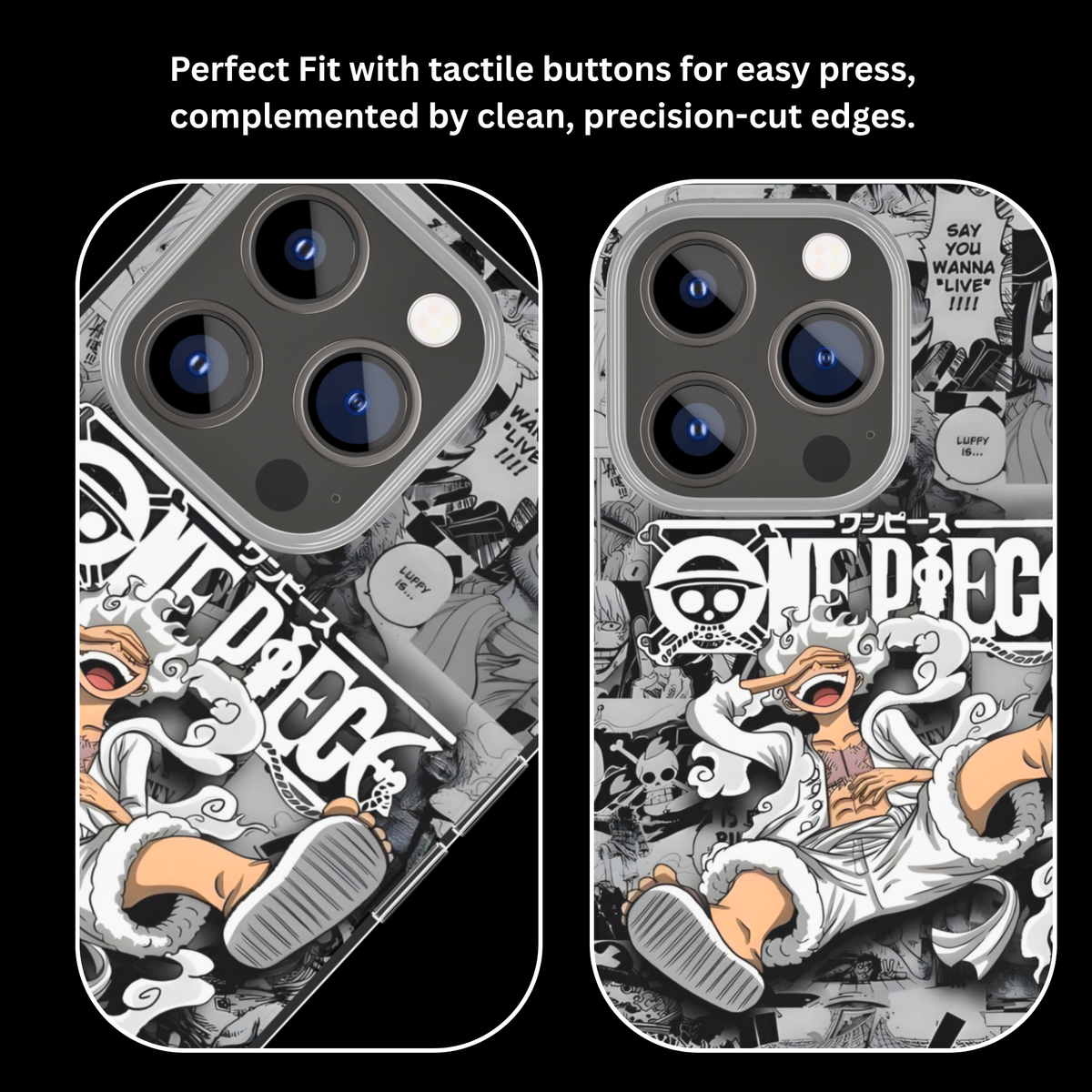 Monkey D. Luffy One Piece Theme Glass Phone Covr