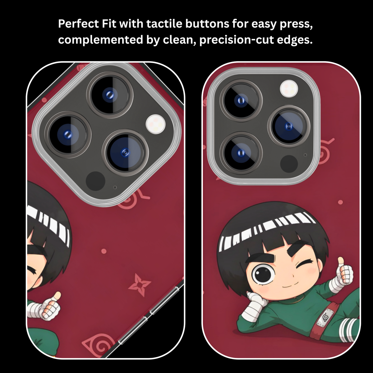 Rock Lee Chibi Character Theme Glass Phone Covr