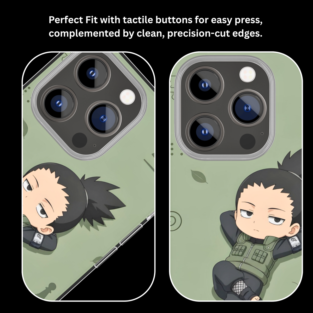 Shikamaru Chibi Character Theme Glass Phone Covr