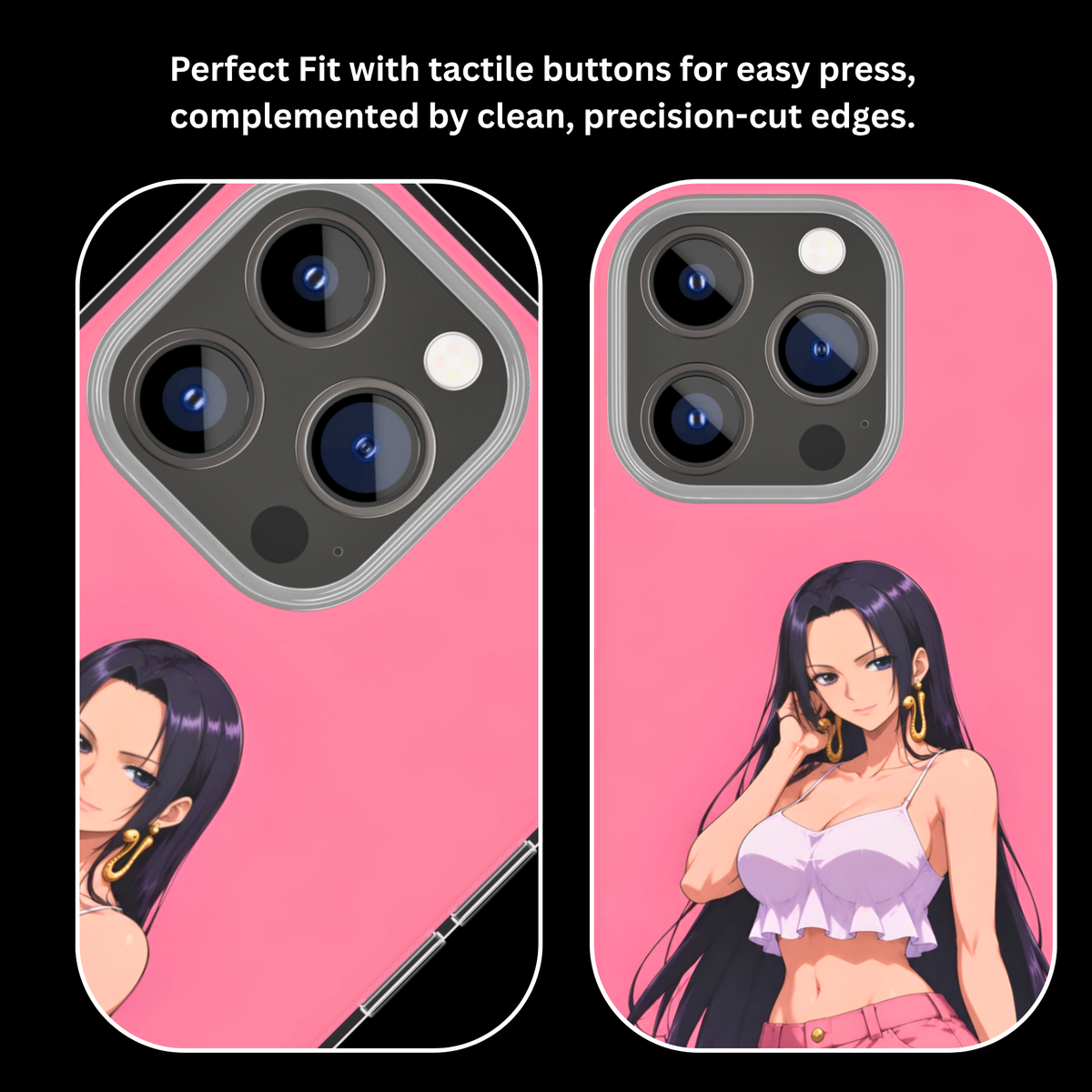 Boa Hancock One Piece Theme Glass Phone Covr
