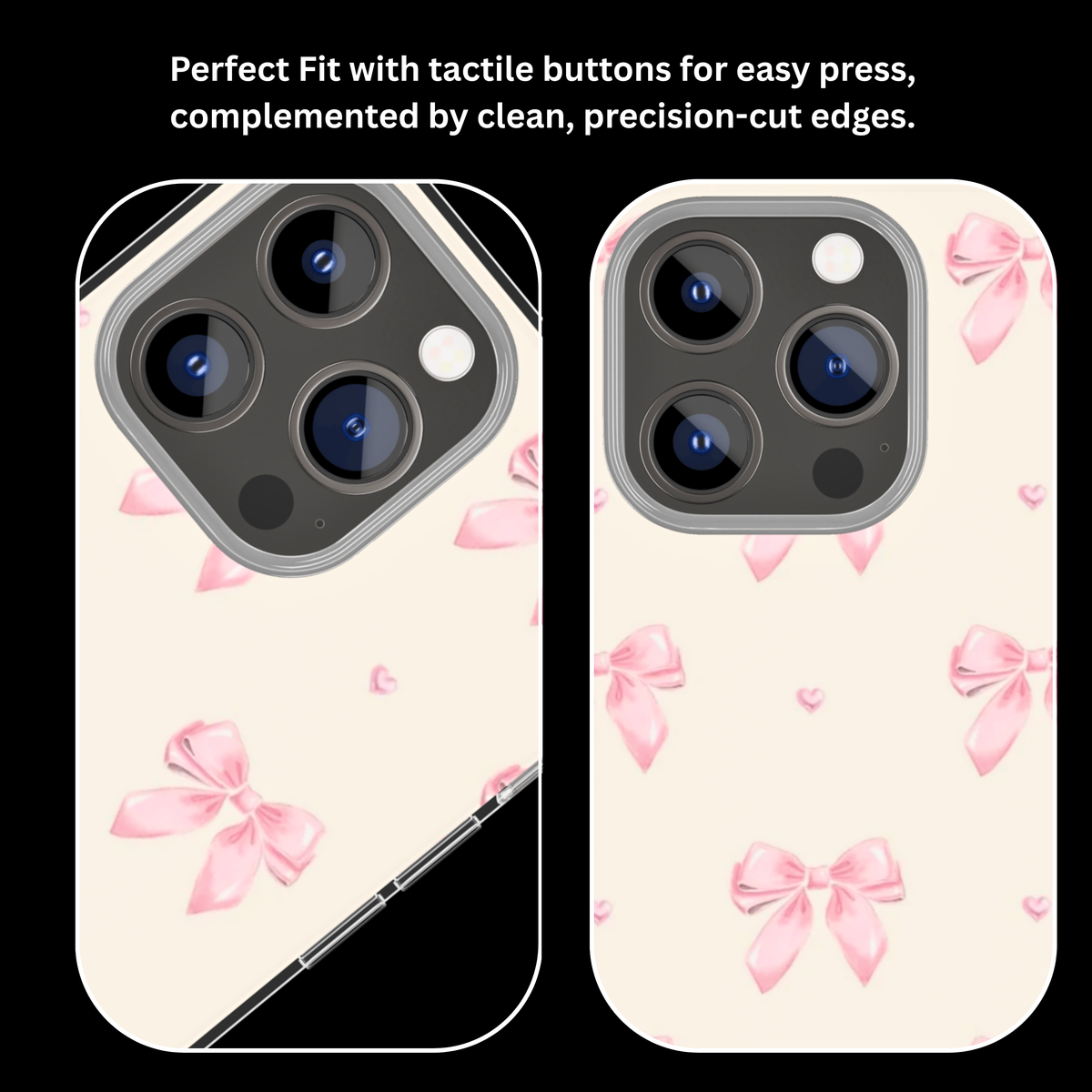 Pink Bow Aesthetic Premium Glass Covr