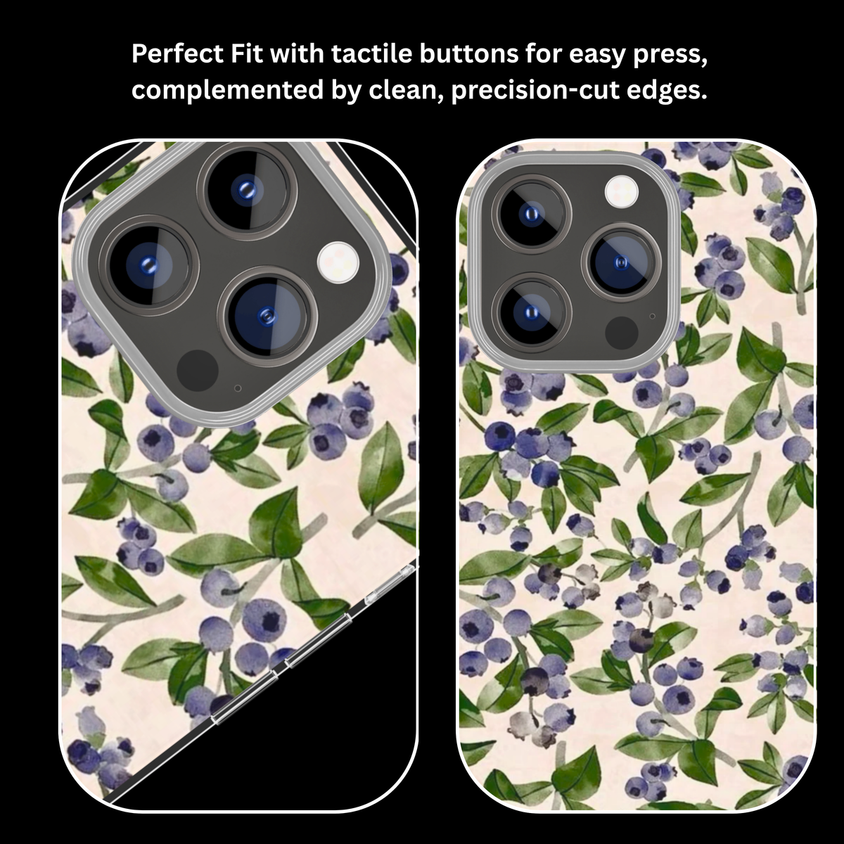 Blueberry Bloom Premium Glass Covr