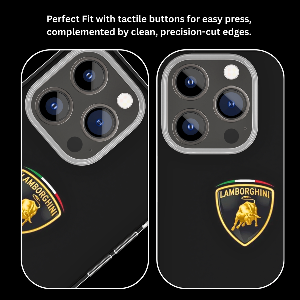 Lamborghini Logo Black Luxury Supercar Premium Glass Covr