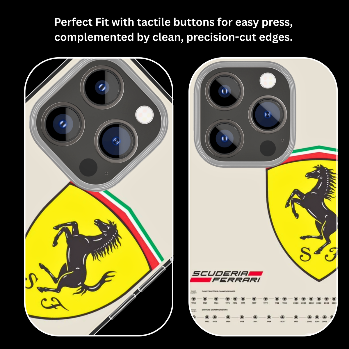 Ferrari Racing Car Aesthetic Premium Glass Phone Covr