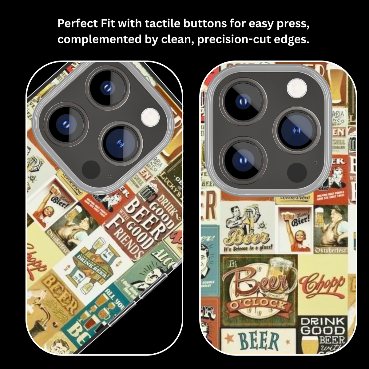 Vintage Beer Aesthetic Glass Phone Covr