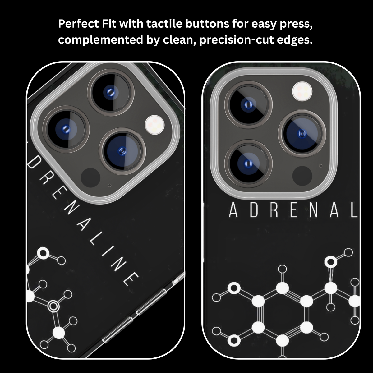 Adrenaline Molecule Chemistry Premium Glass Phone Covr