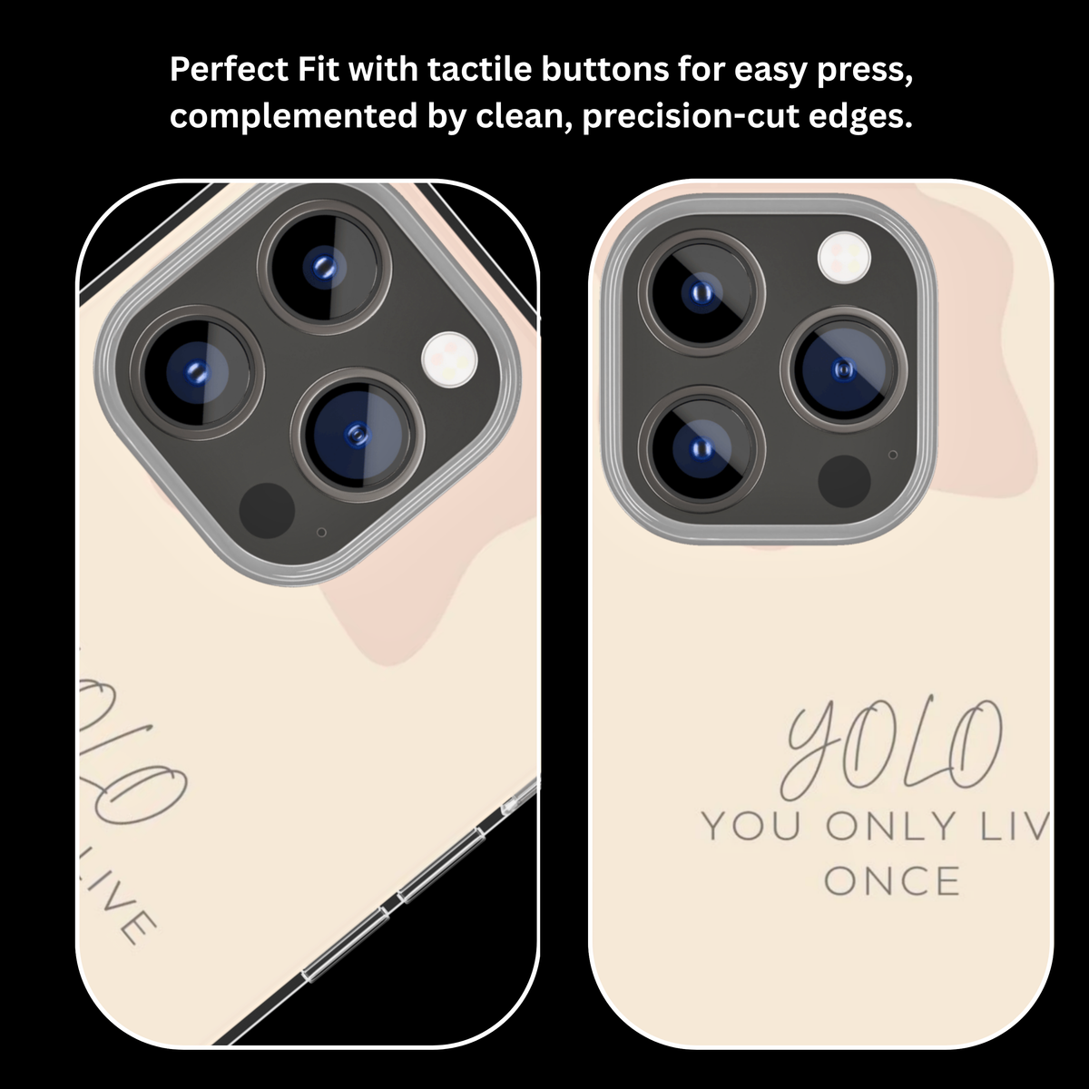 YOLO You Only Live Once Minimalist Aesthetic Premium Glass Covr