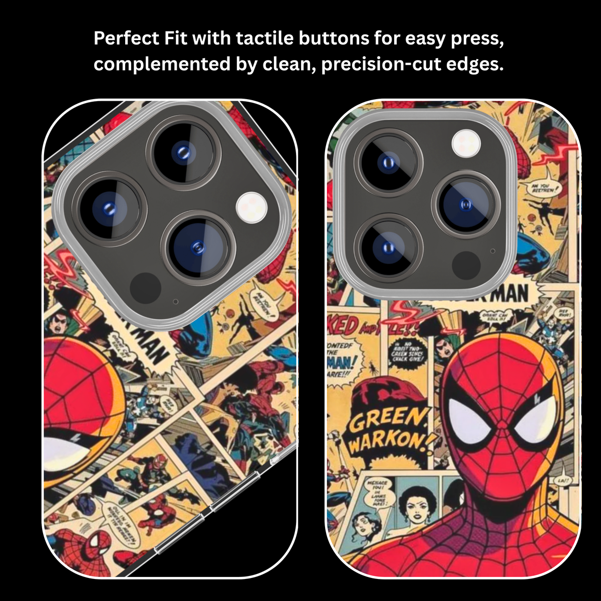Spiderman Comic Aesthetic Glass Phone Covr