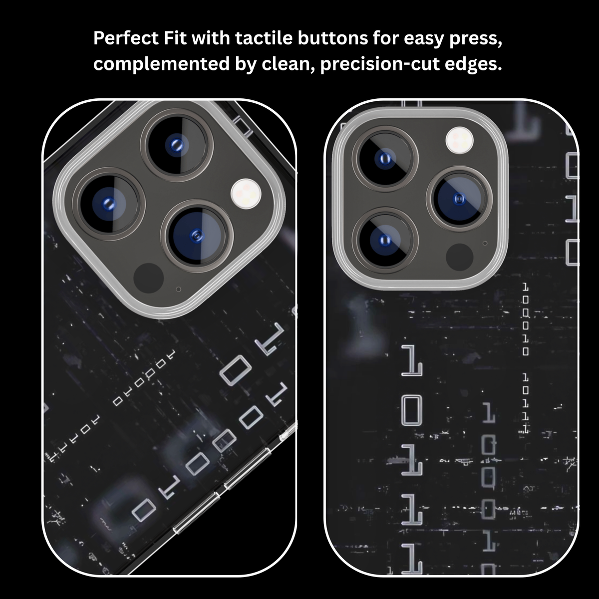 Binary Code Cyberpunk Premium Glass Phone Covr
