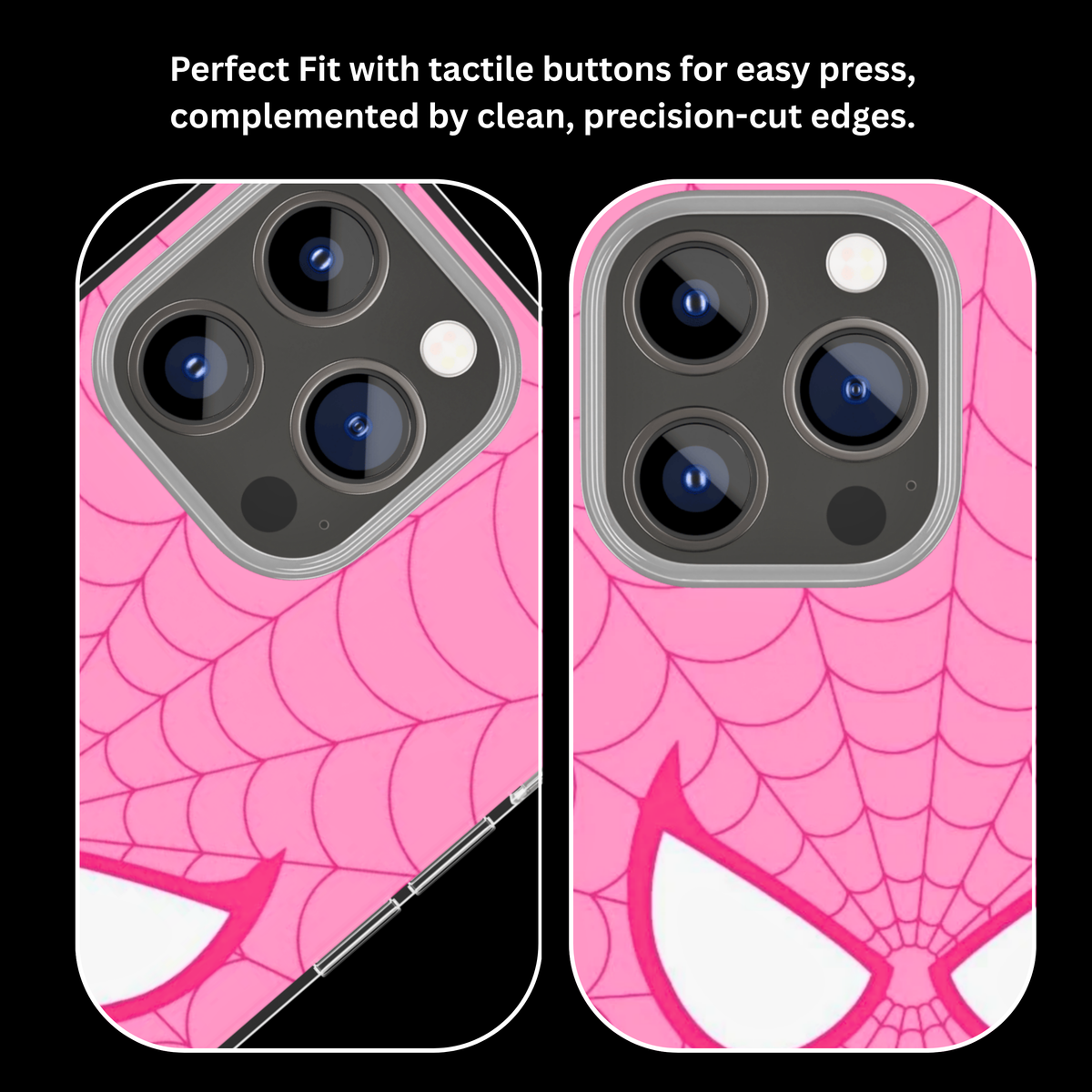 Pink Spider Web Minimalist Spider-Man Inspired Premium Glass Covr