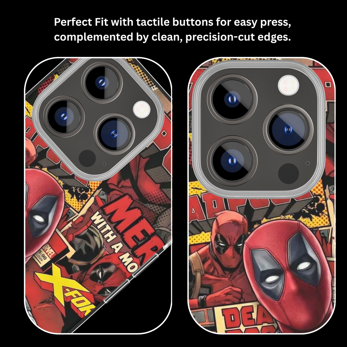 Deadpool Comic Pop Art Premium Glass Covr