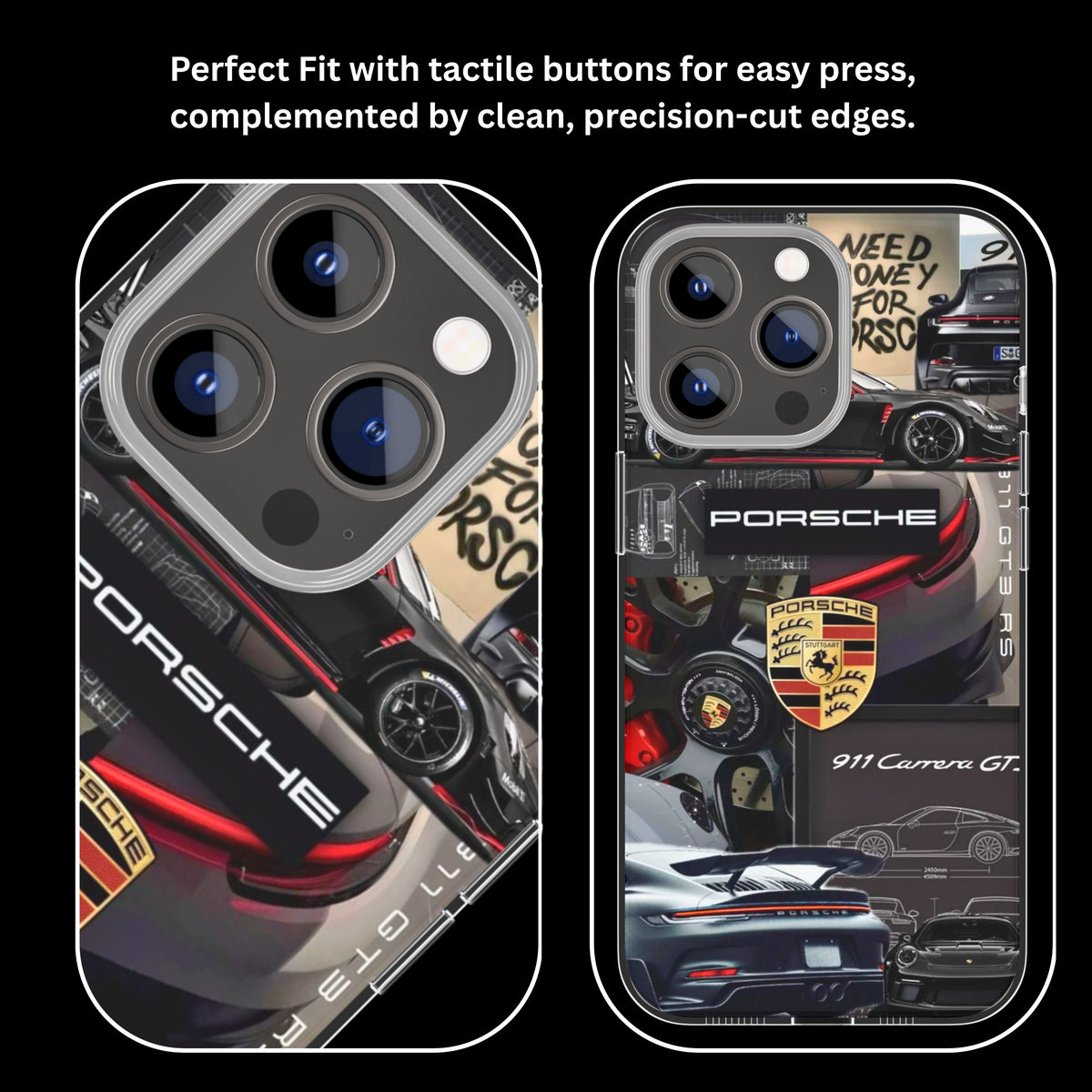 Porsche Racing Aesthetic Premium Glass Phone Covr
