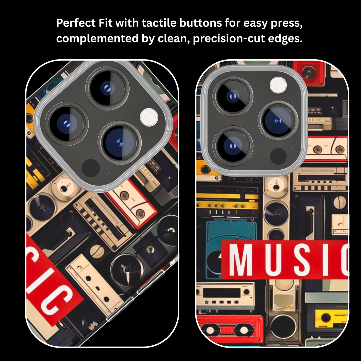 Retro Music Aesthetic Glass Phone Covr