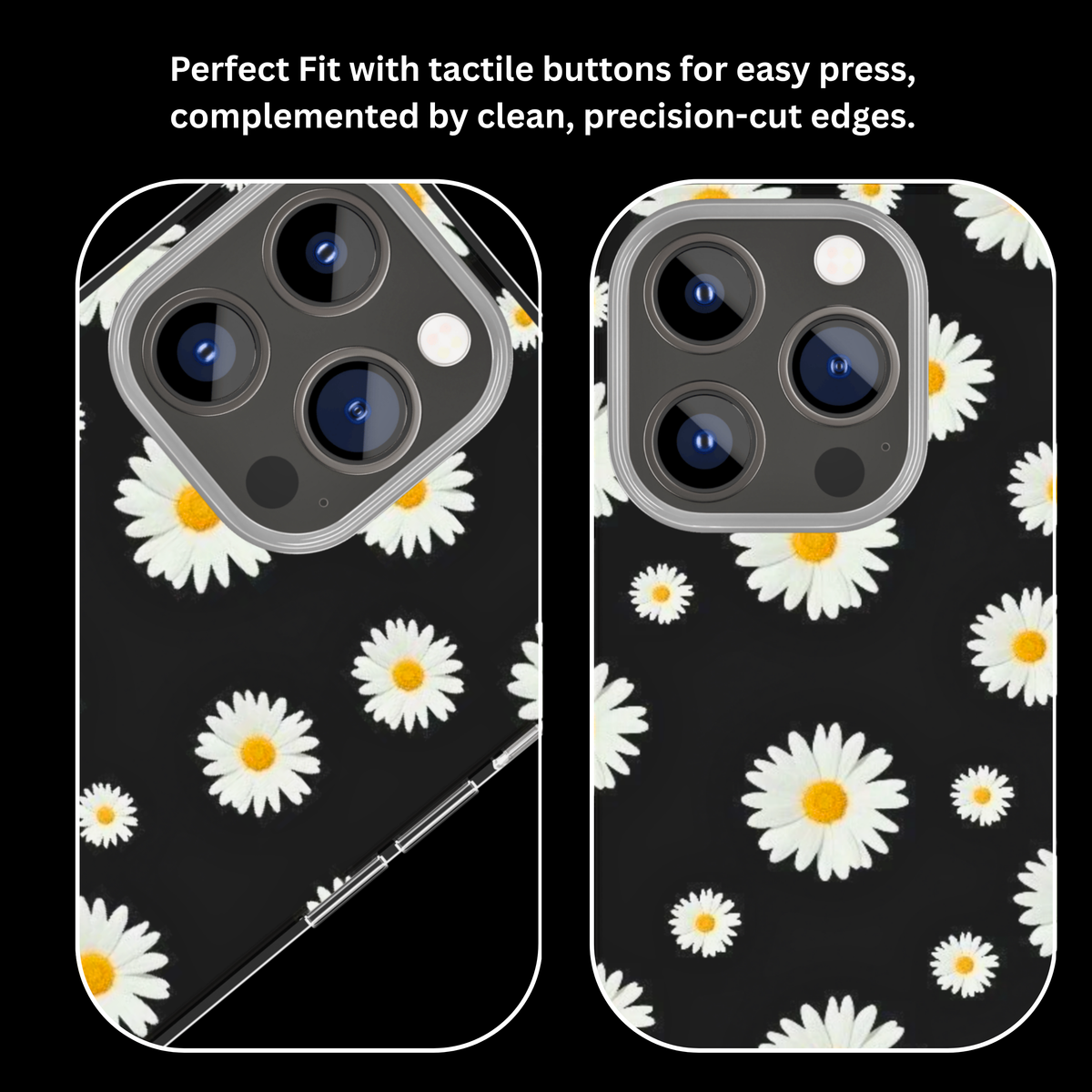 White Floral Aesthetic Glass Phone Covr