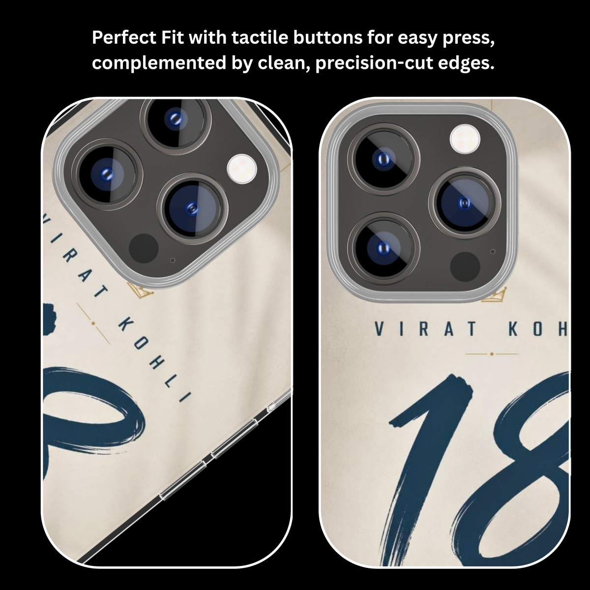 Virat Kohli 18 Cricket Premium Glass Covr