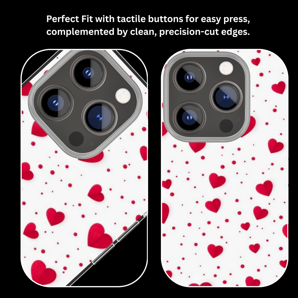 Cute Heart Pattern Aesthetic Phone Covr