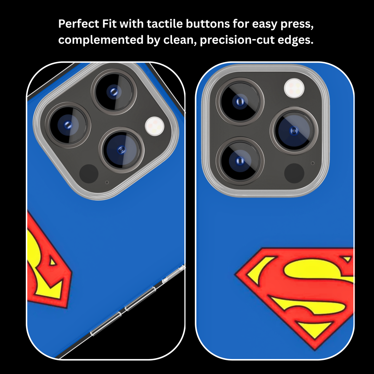 Superman Classic Logo Blue Minimalist Superhero Premium Glass Covr