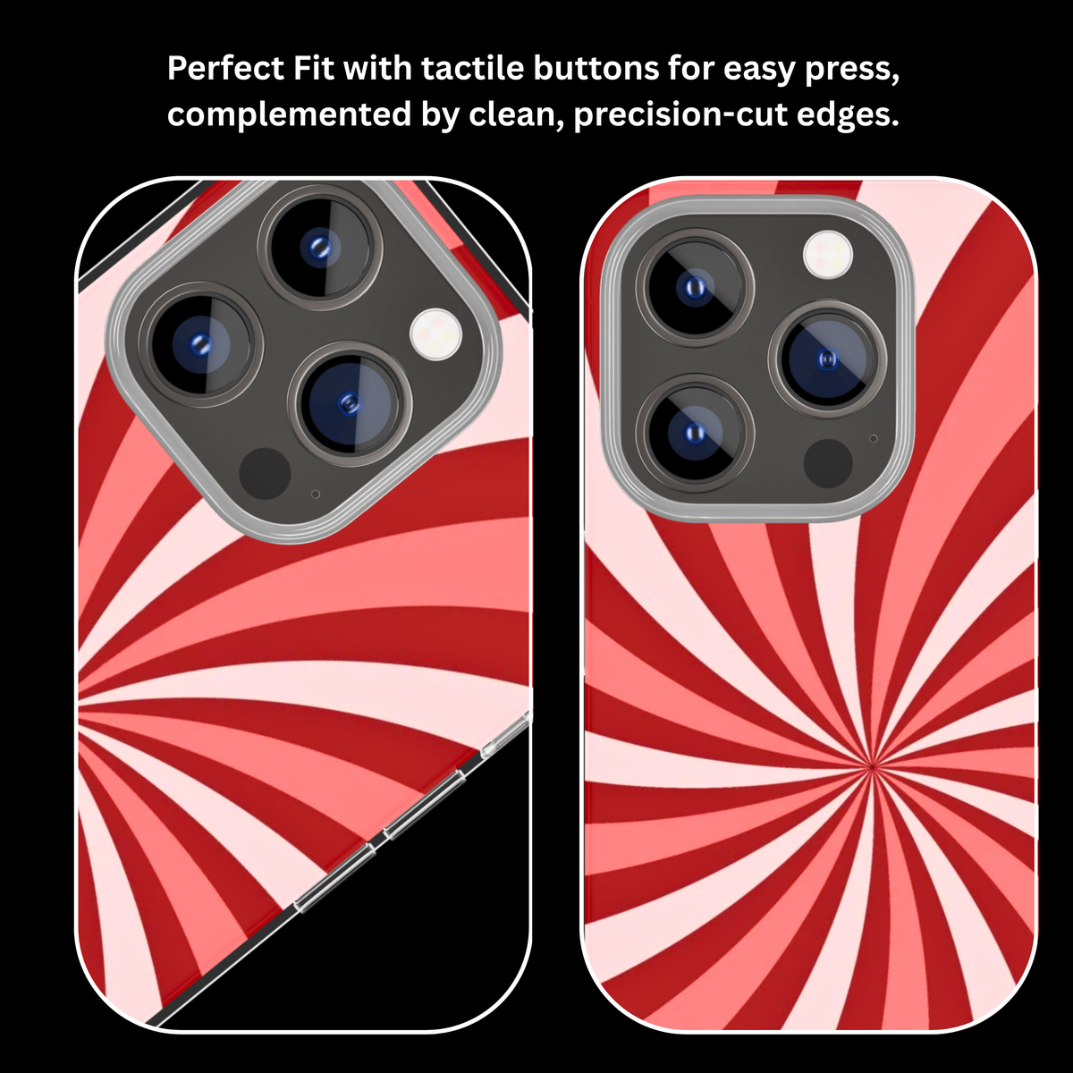 Red & Pink Swirl Aesthetic Premium Glass Covr