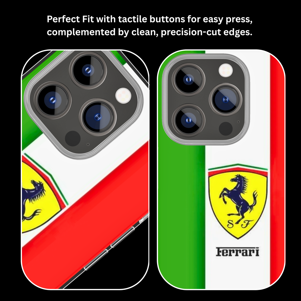 Ferrari Italian Flag Racing Motorsport Premium Glass Covr