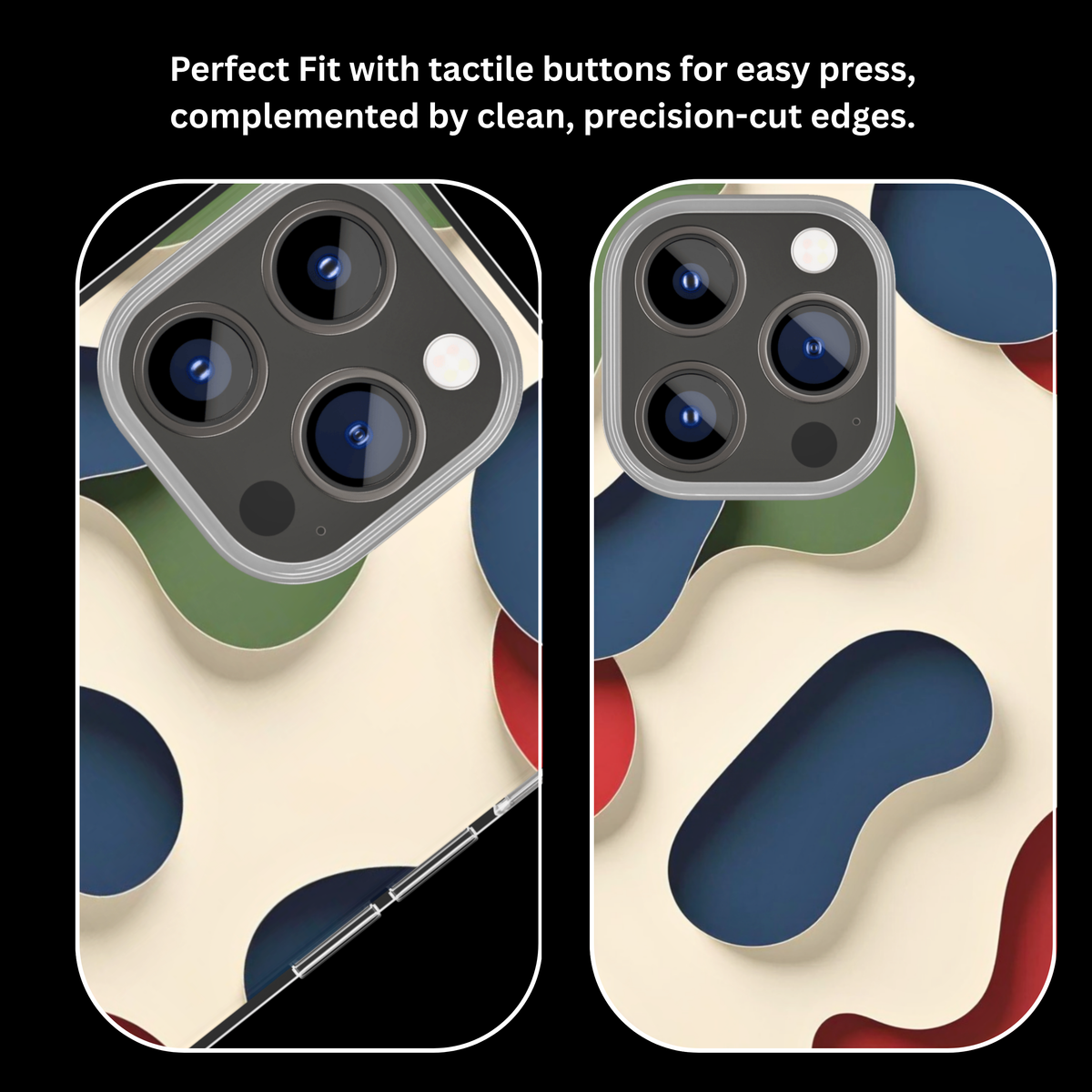 Retro Abstract Organic Shapes Premium Glass Phone Covr