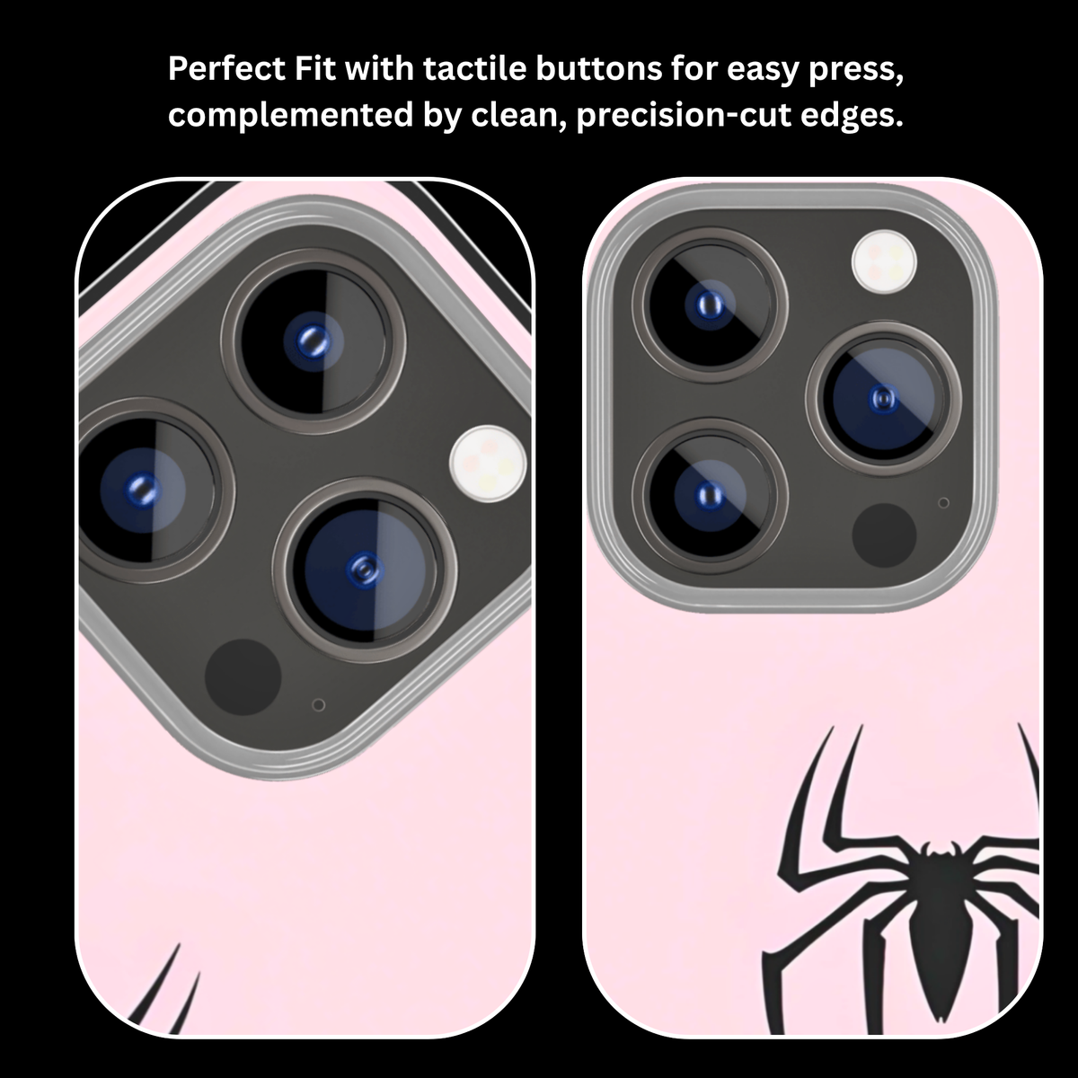 Spider Girl – Minimalist Spider Premium Glass Phone Covr