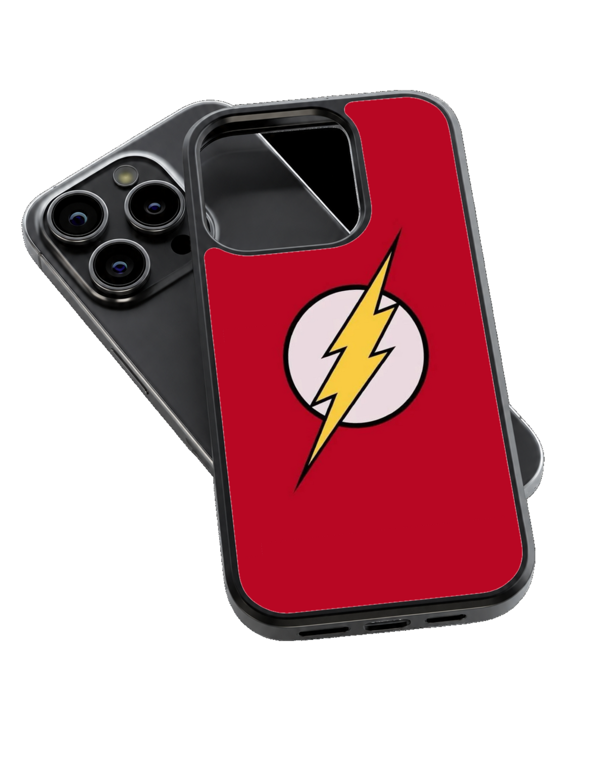 The Flash Classic Lightning Bolt Red Minimalist Superhero Premium Glass Covr