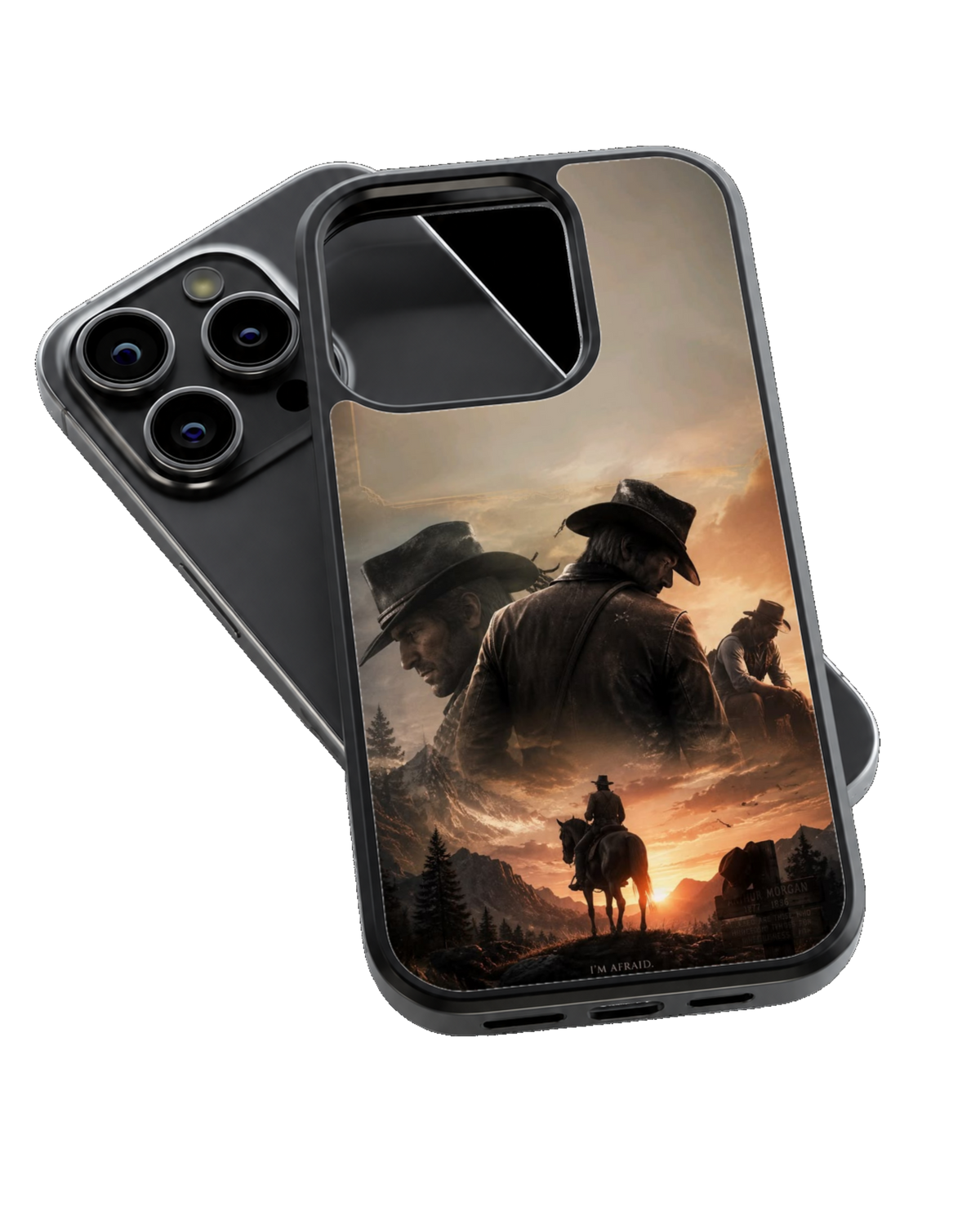 RDR2 Arthur Morgan Western Cowboy Sunset Premium Glass Covr