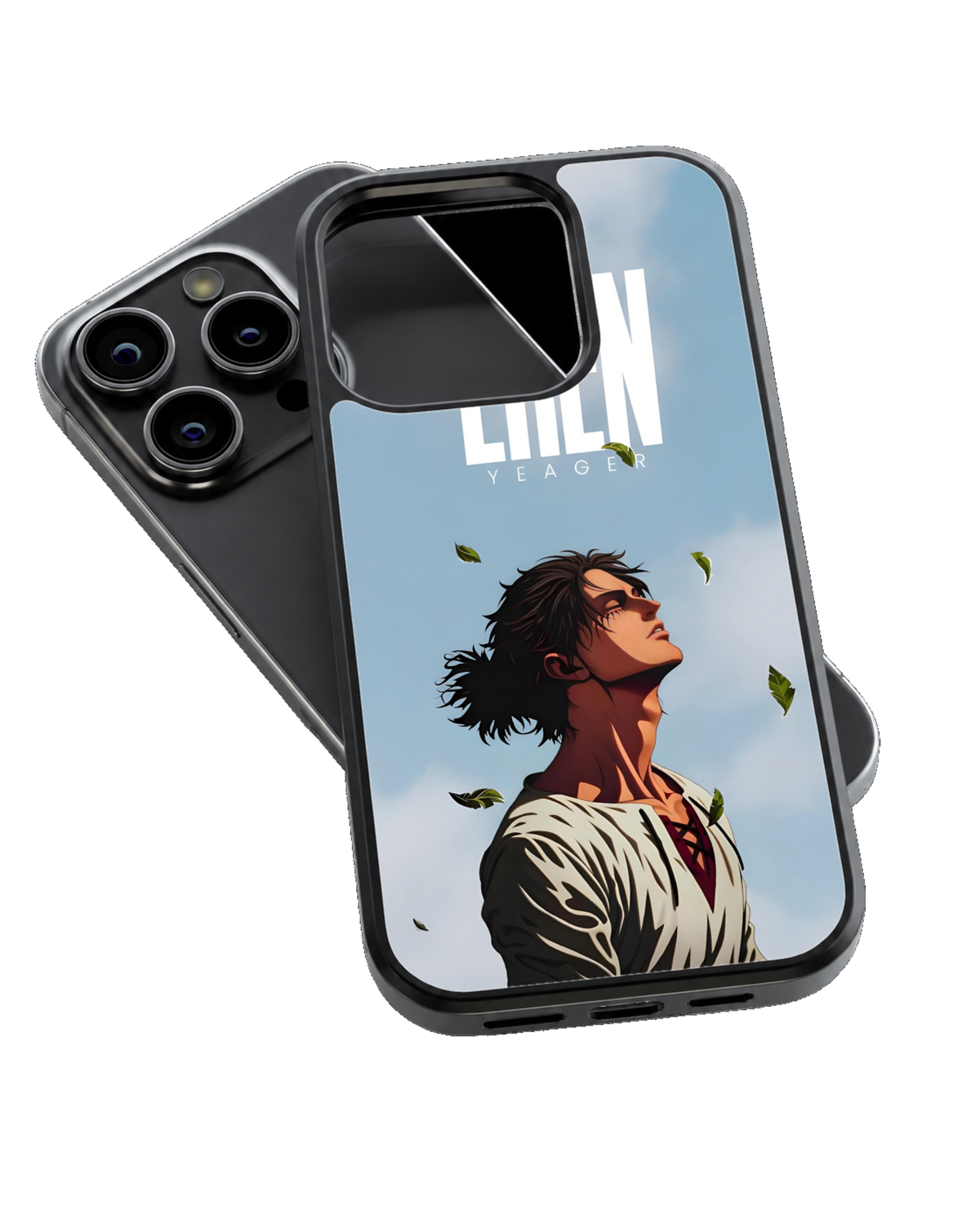 Eren Yeager AOT Theme Glass Phone Covr
